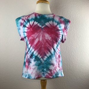 Tie Dye Tee with Shoulder Pads M